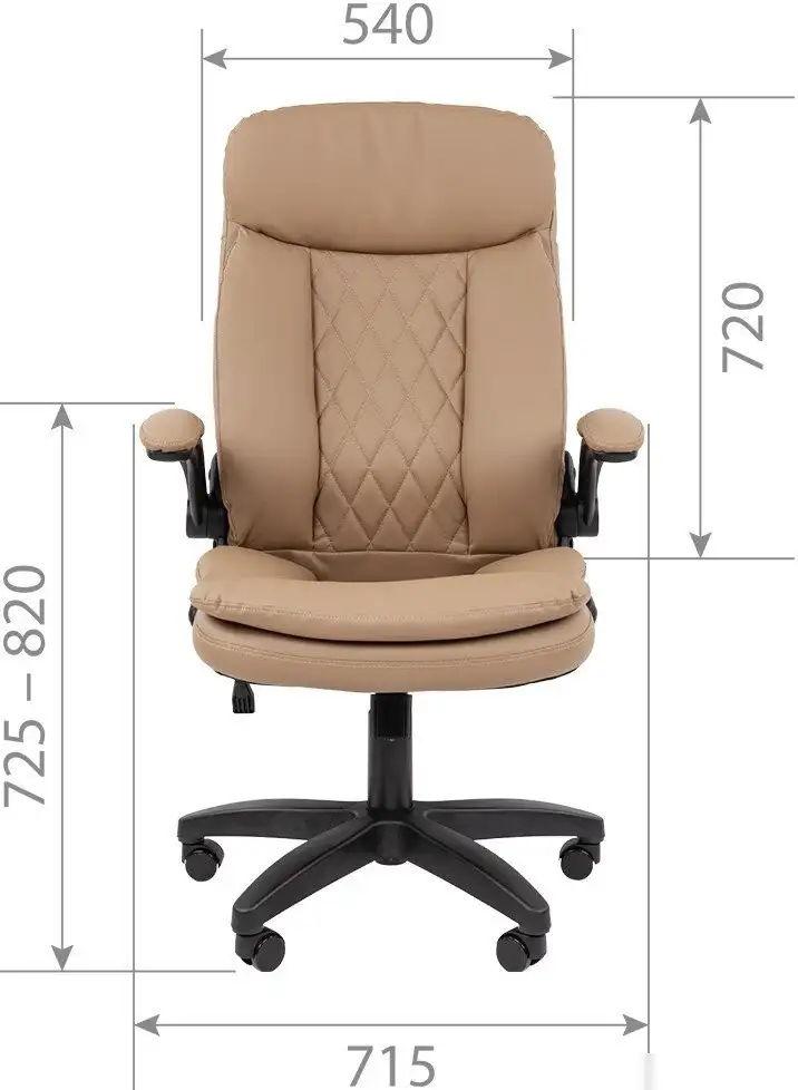 Офисное кресло CHAIRMAN 533 (экокожа черный) – фото товара