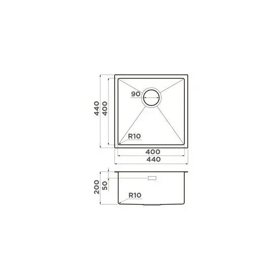 Кухонная мойка Omoikiri Taki 44-U/IF GB (графит) - фото товара