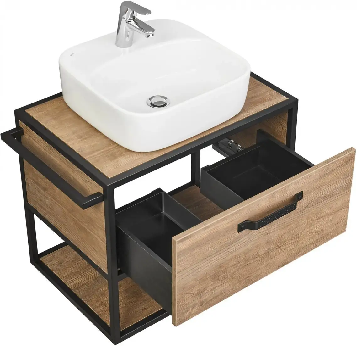 Акватон Тумба с умывальником Лофт Фабрик 65 1A2423K2LTDY0 – фото товара