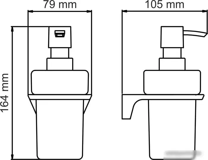 Дозатор для жидкого мыла Wasserkraft Elbe K-7299 – фото товара