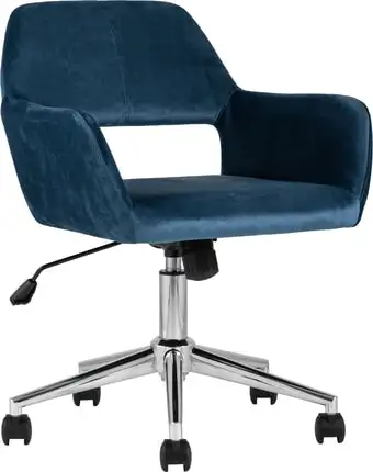 Кресло Stool Group Ross велюр (синий)