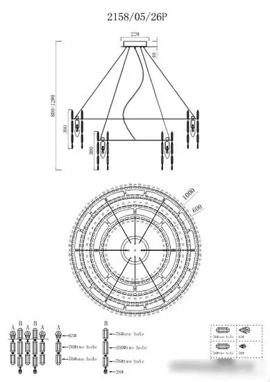 Подвесная люстра Stilfort Legacy 2158/09/26P – фото товара