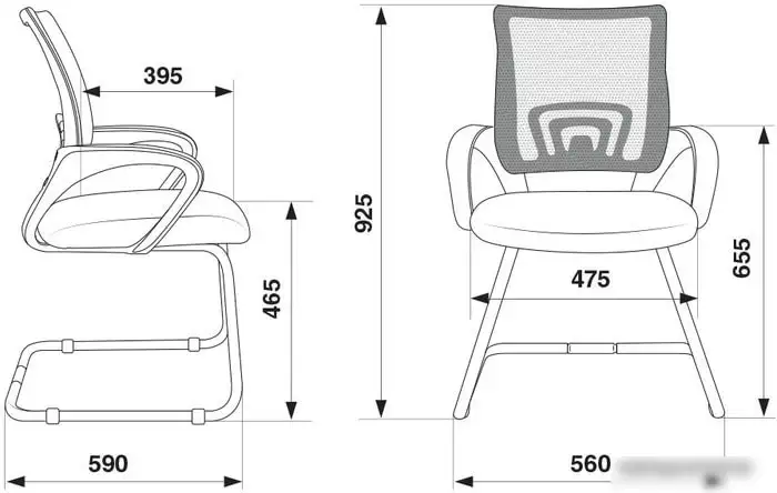 Кресло Бюрократ CH-695N-AV (серый/черный) – фото товара