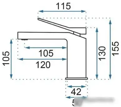 Смеситель Rea Duet REA-B4412 (черный) - фото товара