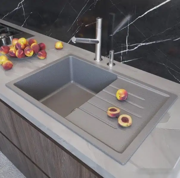 Кухонная мойка Mixline ML-GM19 551983 (темно-серый) - фото товара