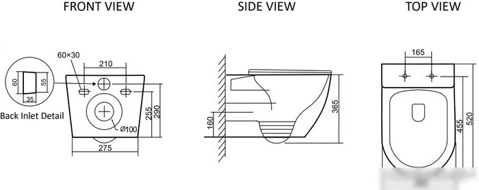 Унитаз подвесной SantiLine SL-5025MB - фото товара