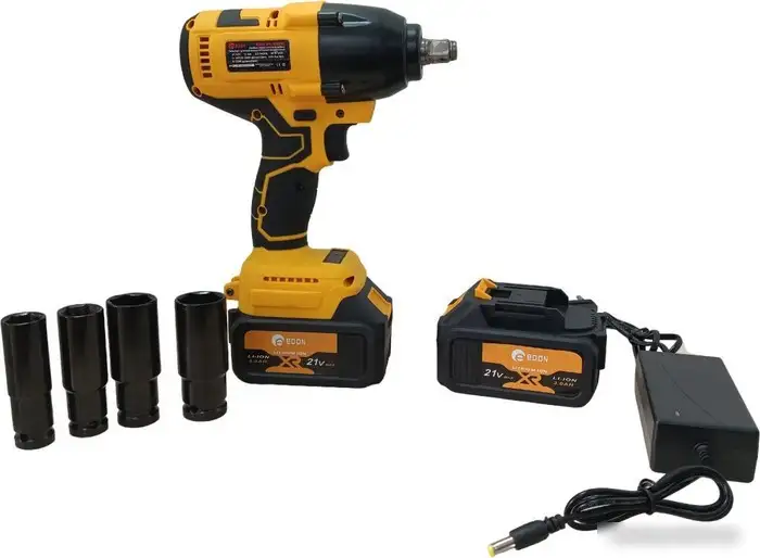 Гайковерт Edon AAW-21/600BL (с 2-мя АКБ, кейс, набор оснастки) – фото товара