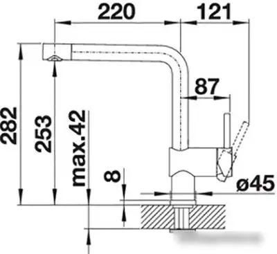 Смеситель Blanco Linus 514019 (хром) - фото товара