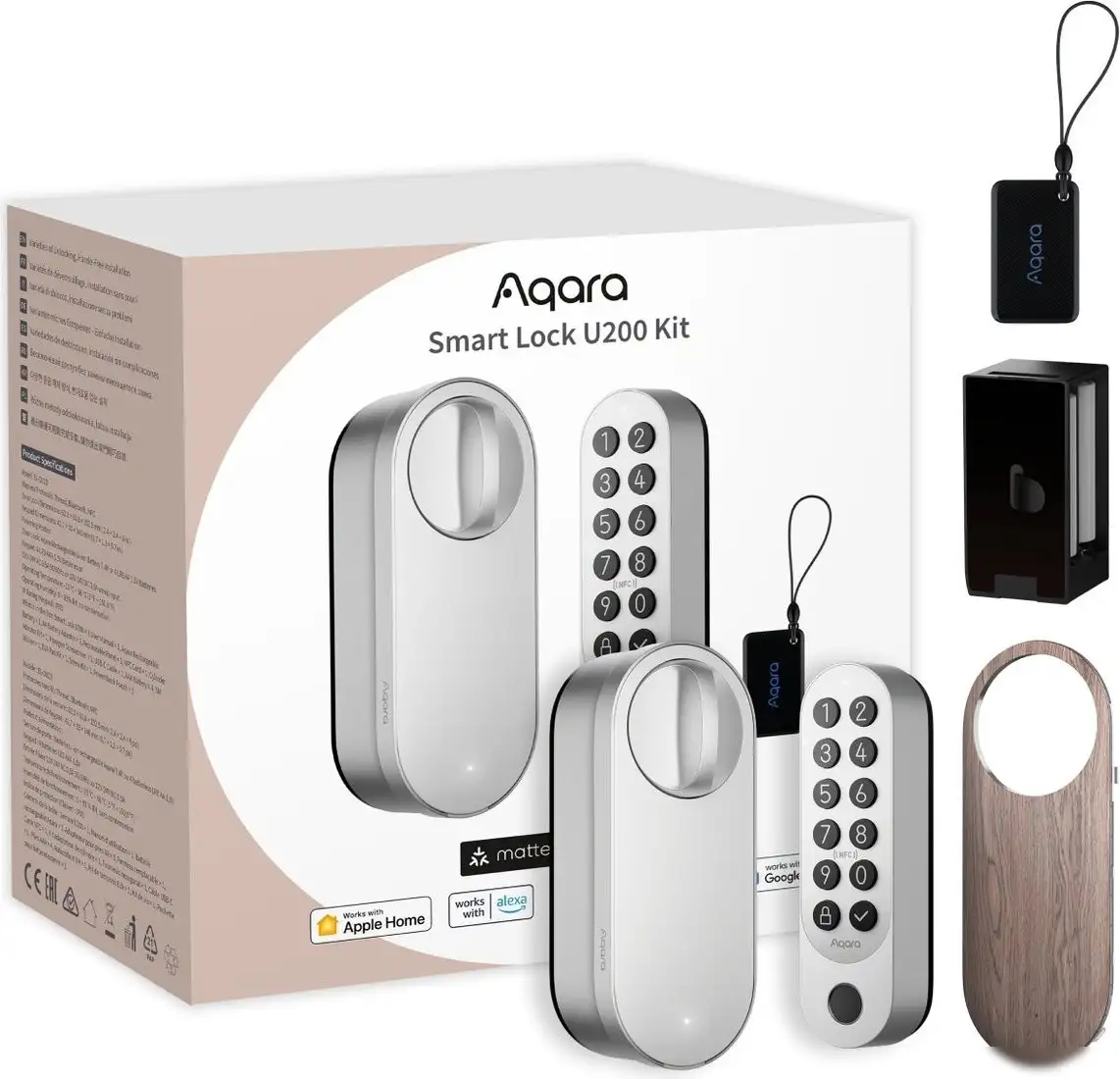 Дверной замок Aqara Smart Lock U200 Kit (серый) – фото товара
