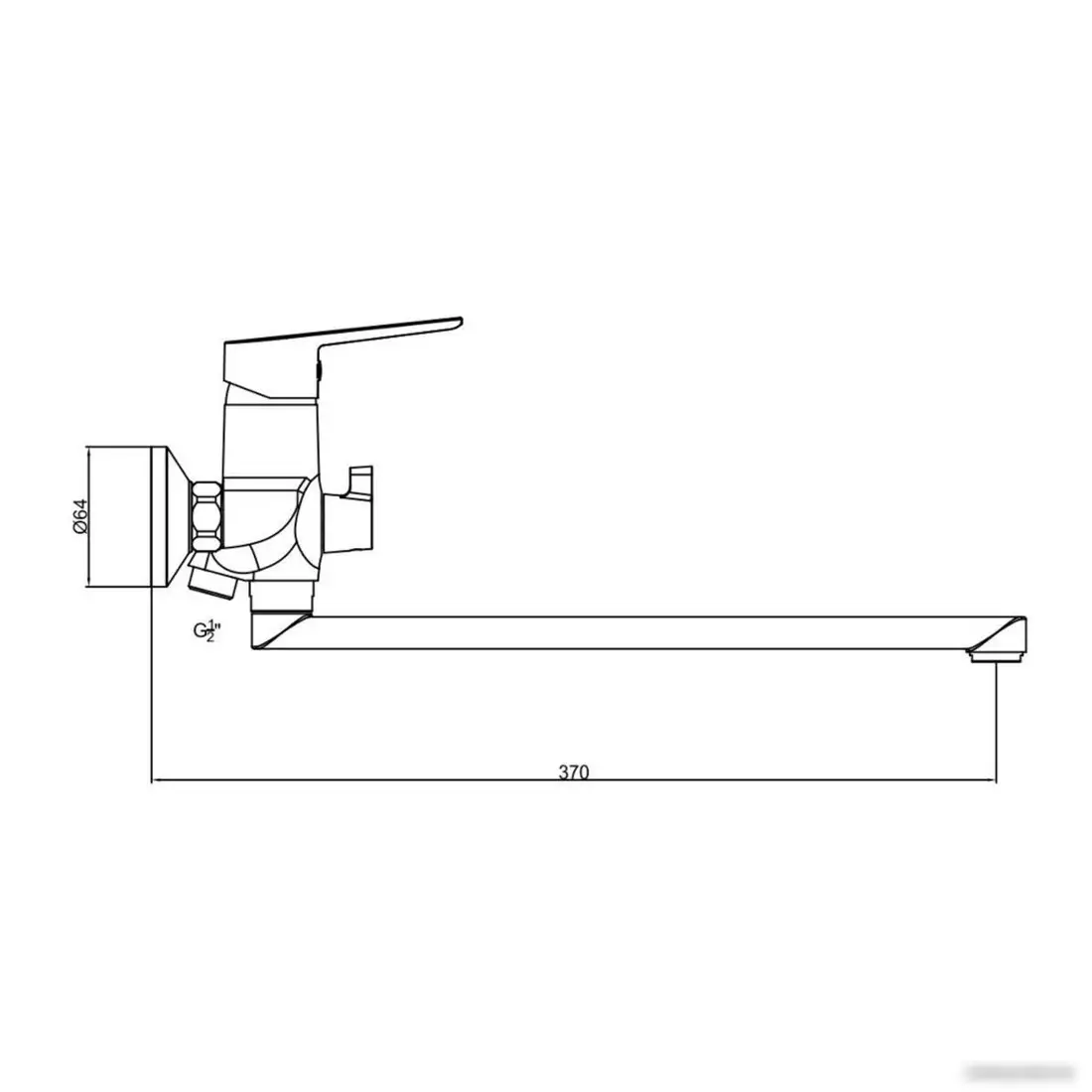 Смеситель Gross Aqua Dyno 7121285MB-35F - фото товара