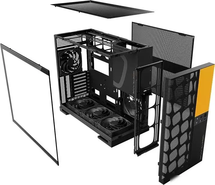 Корпус Geometric Future Model 5 Vent 5FAN (черный/желтый) – фото товара