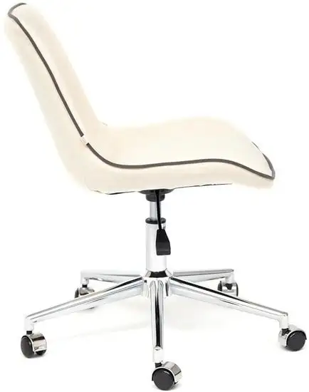 Кресло TetChair Style (флок, молочный) – фото товара