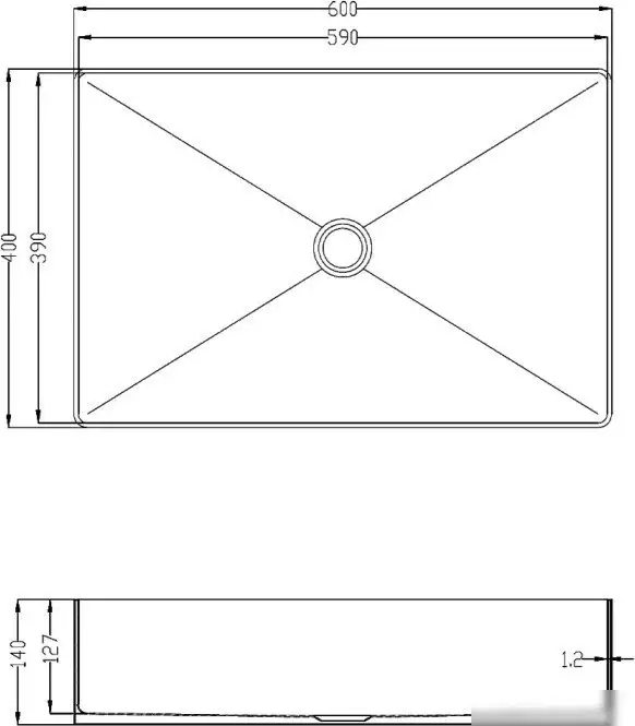 Умывальник Altrobagno Solido 001022 MtGr - фото товара