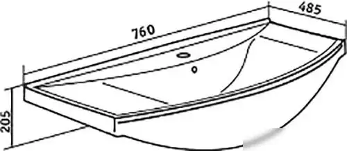 Runo Тумба с умывальником Runo Стиль 75 + Стиль 75 (напольная) – фото товара