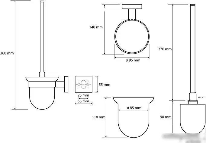 Ершик для унитаза Bemeta Beta 132113017 – фото товара