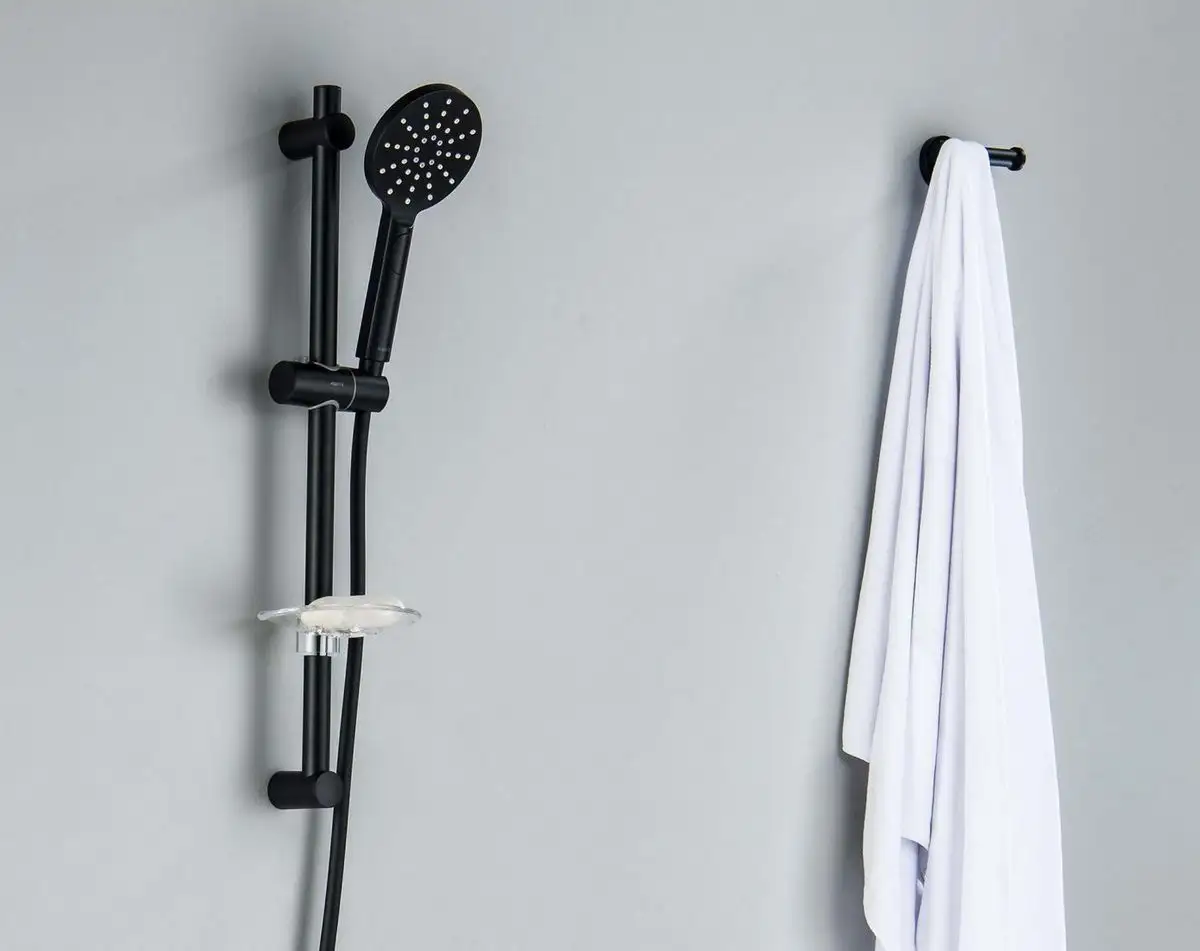 Душевой гарнитур Aquatek Оберон AQ2014MB (матовый черный) - фото товара