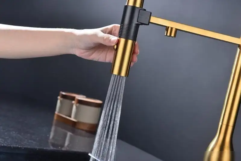 Смеситель Paulmark Magneto One Ma213188-BG (золото/брашированное золото) - фото товара