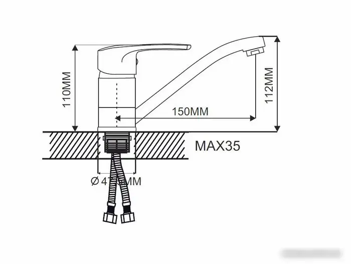 Смеситель Ekko EM4566-2 - фото товара