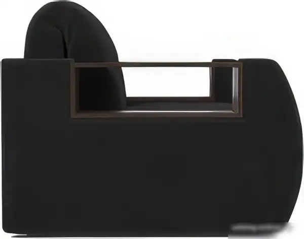 Кресло-кровать Мебель-АРС Барон №3 (велюр, черный HB-178 17)