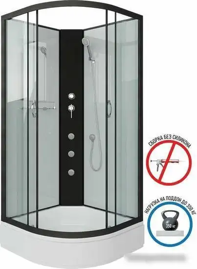 Душевая кабина Niagara NG-6702-14BKG 100x100x200 - фото товара