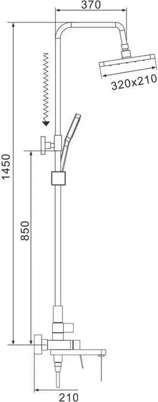 Душевая система Shevanik S4536 - фото товара