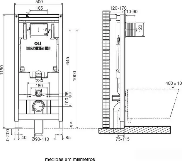 Инсталляция для унитаза OLI OLI80 Механика [600151] - фото товара