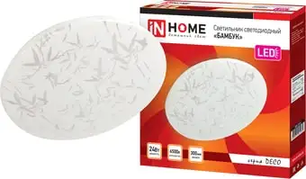 Люстра-тарелка In Home Deco 24 Вт 6500 К (бамбук) – изображение в каталоге