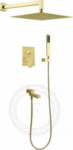 Душевая система Filarete Fing FL1040 (матовое золото)