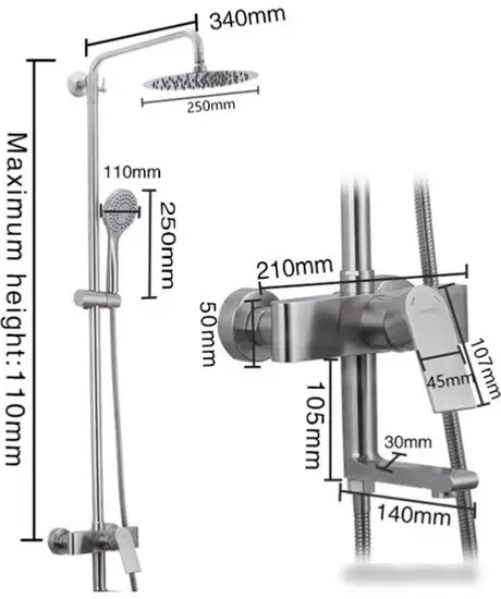 Душевая система Gappo G2499-20 - фото товара
