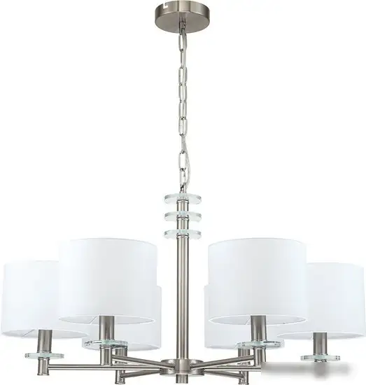 Подвесная люстра Escada Novella 641/6PL E14*60W Satin nickel – фото товара