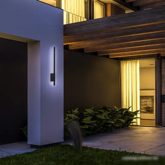 Уличный настенный светильник ESCADA 30009W/01LED (черный) – фото товара