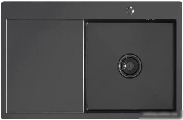 Кухонная мойка Mixline Pro 552923 (черный графит, с сифоном) - изображение в каталоге