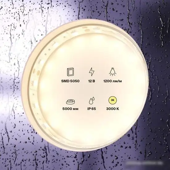 Светодиодная лента Maytoni Led strip 12В 5050 14.4Вт/м 3000К IP65 10131 – фото товара