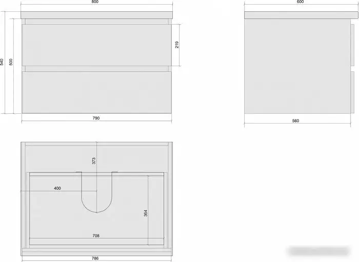 Дабер Тумба под умывальник 002 Т2.8.0.17Ч (бежевый/черный) – фото товара