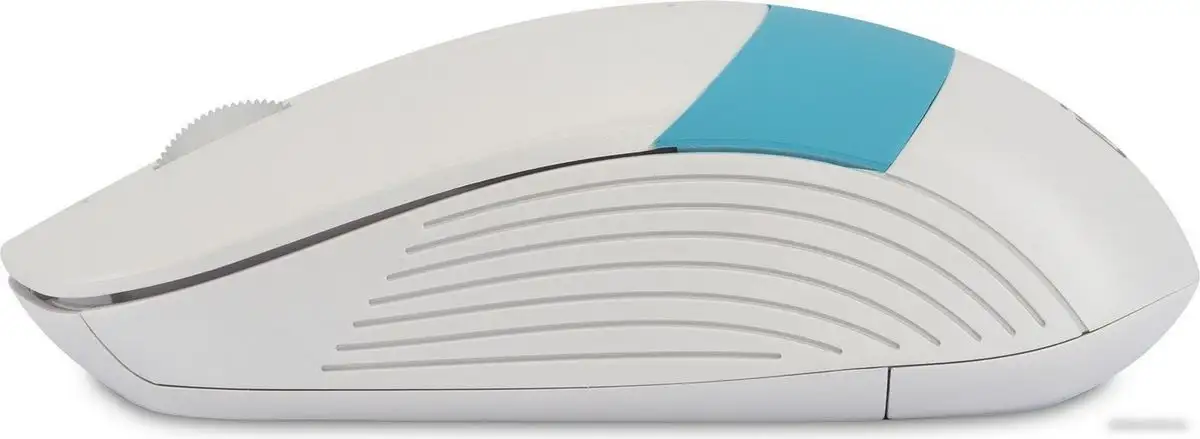 Мышь Oklick 310MW (белый/голубой) – фото товара