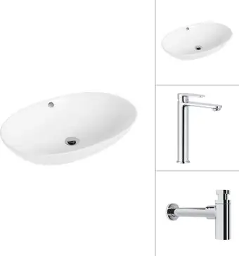 Умывальник Lauter 21709 + Moon 21СK81691C с сифоном 21635CH (хром) - изображение в каталоге