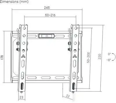 Кронштейн для телевизора Ultramounts UM847 (черный) – фото товара