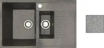 Кухонная мойка БелЭворс Forma L (серый, без сифона) - изображение в каталоге