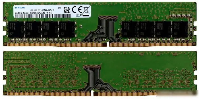 Оперативная память Samsung 2x16GB DDR4 PC4-25600 M378A2G43AB3-CWE – фото товара