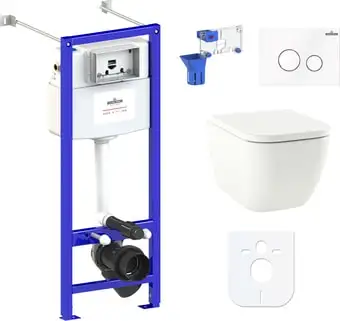 Унитаз Lavinia Boho Relfix One Rimless 7 в 1 87050167 (белое стекло) - изображение в каталоге