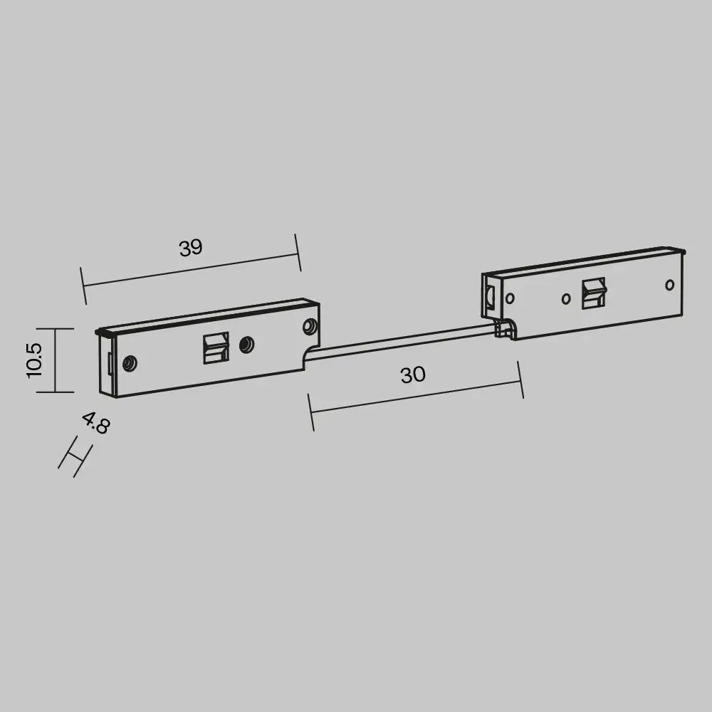 Коннектор питания шинопровода Technical Levity TRA184CPC-1B-7.5 – фото товара