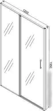 Душевая дверь Cerutti Spa Gloria D120B - фото товара