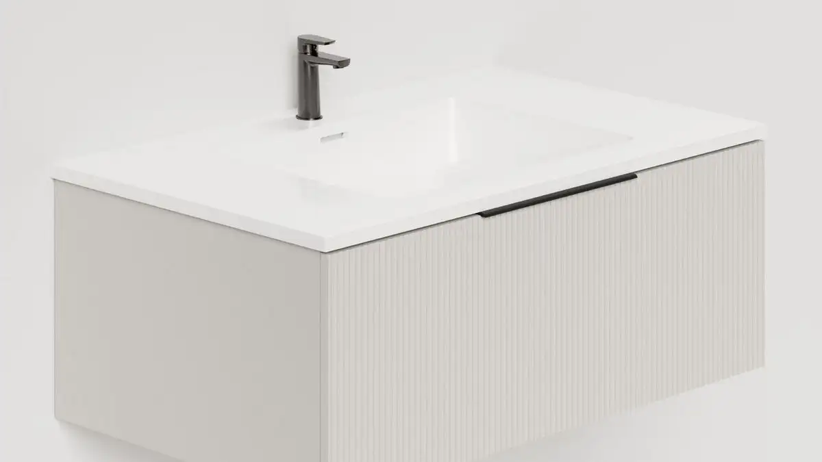 Salini Тумба под умывальник Touch V 80 T800V1C (кремовый) – фото товара