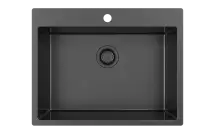 Кухонная мойка ZorG ZRN 5065 Premium PVD Gunblack