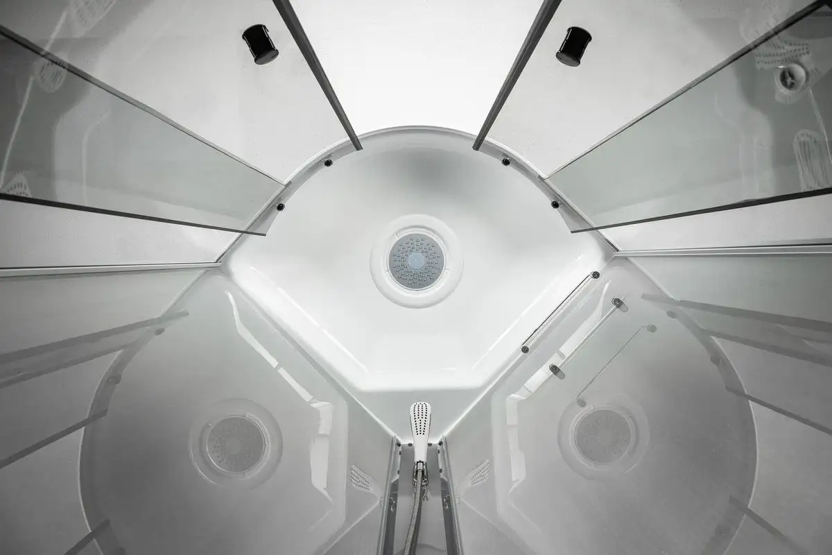 Душевая кабина Saniteco SNT-92 90х90 (серый/тонированное стекло) - фото товара