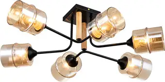 Люстра средней высоты Escada Mondrian 699/6P E27*60W Black – изображение в каталоге