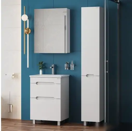 Onika Шкаф-пенал Айленд 30 403081 (белый) – фото товара