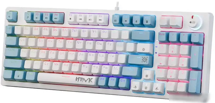 Клавиатура Defender Hawk GK-418 (белый, Outemu Red) – фото товара