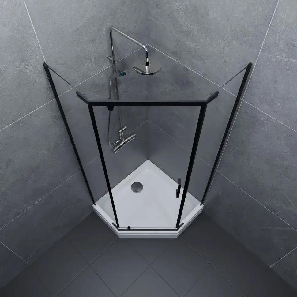 Душевой уголок Triton Дека-Блэк 100х100 (с поддоном) - фото товара