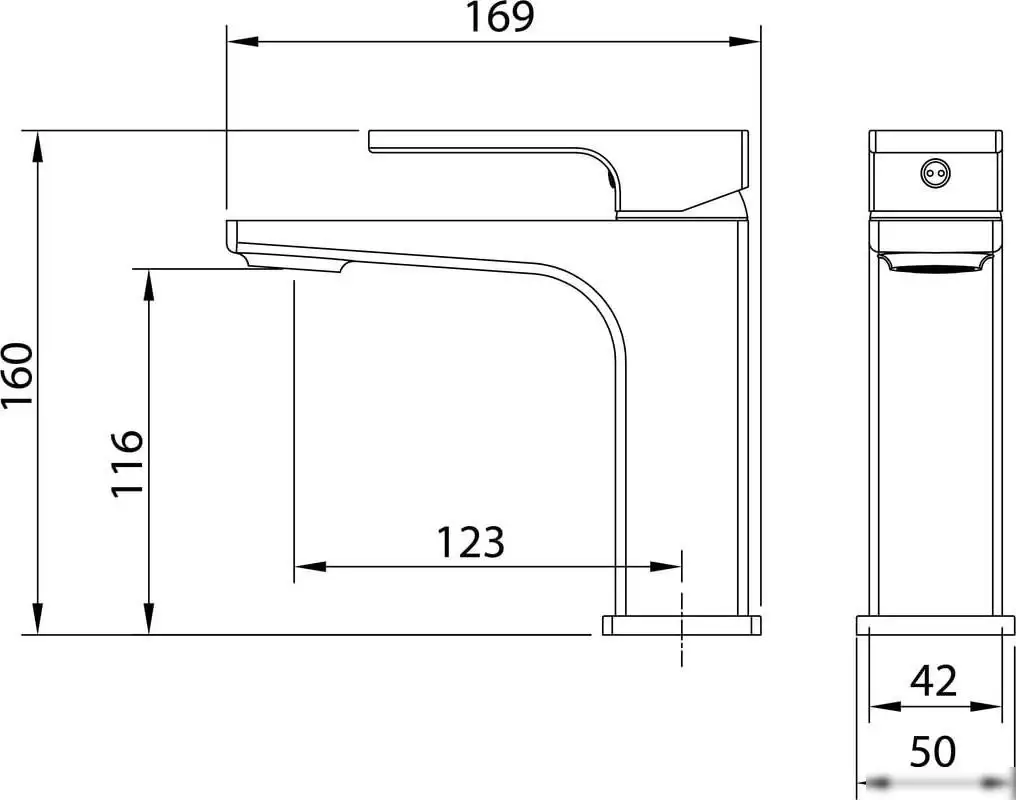 Смеситель Grossman Pragma 510.K35.03.210 (черный матовый) - фото товара
